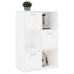 Armoire de rangement Blanc 60x29,5x90 cm Bois d'ingénierie – Image 2