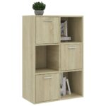 Armoire de rangement Chêne sonoma 60x29,5x90 cm Bois ingénierie – Image 2