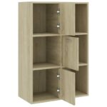 Armoire de rangement Chêne sonoma 60x29,5x90 cm Bois ingénierie – Image 4