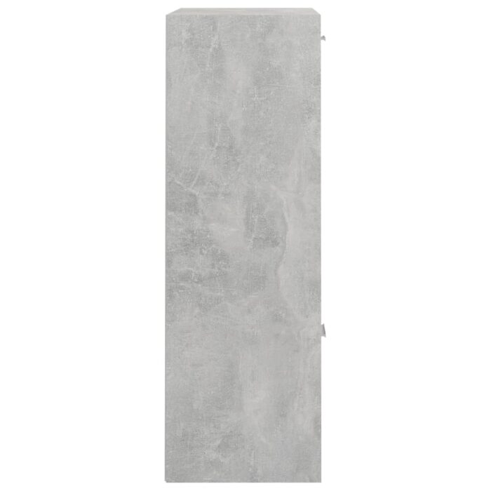 Armoire de rangement Gris béton 60x29,5x90 cm Bois d'ingénierie – Image 6