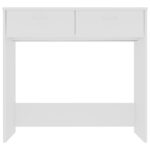 Bureau Blanc 80x40x75 cm Bois d'ingénierie – Image 2