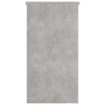 Bureau Gris béton 80x40x75 cm Bois d’ingénierie – Image 3