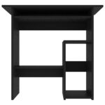 Bureau Noir 80x45x74 cm Bois d’ingénierie – Image 3