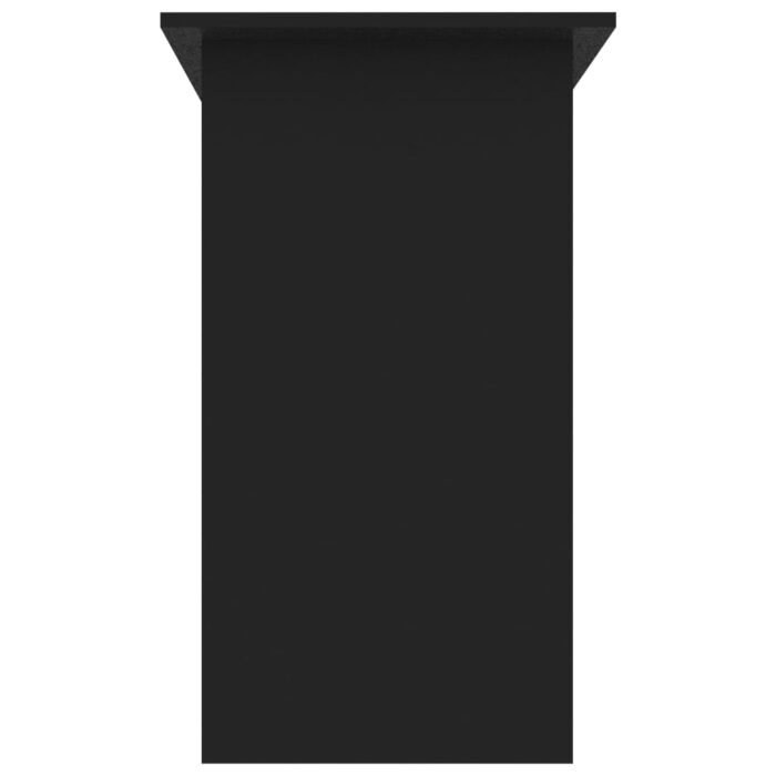 Bureau Noir 80x45x74 cm Bois d’ingénierie – Image 4