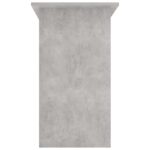 Bureau Gris béton 80x45x74 cm Bois d’ingénierie – Image 4