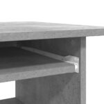 Bureau Gris béton 80x45x74 cm Bois d’ingénierie – Image 6