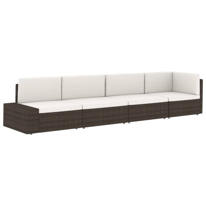 Salon de jardin 2 pcs Résine tressée Gris – Image 11