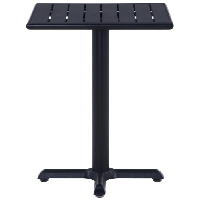 Table de jardin Noir 60x60x75 cm – Image 2