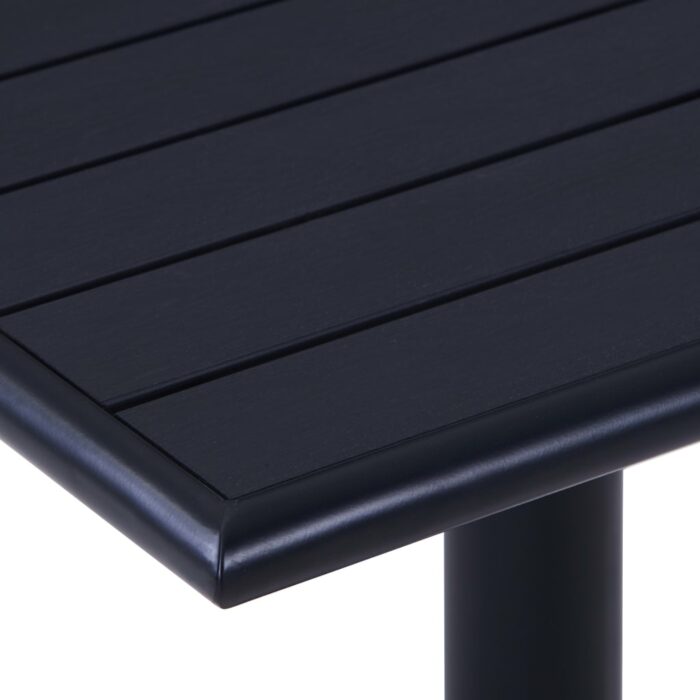 Table de jardin Noir 60x60x75 cm – Image 3