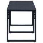 Banc de jardin 180 cm Panneau PS Noir – Image 2