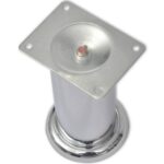 Pieds ronds de canapé 8 pcs Chrome 120 mm – Image 2