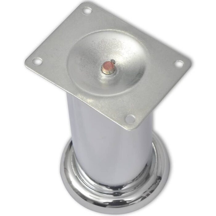 Pieds ronds de canapé 8 pcs Chrome 120 mm – Image 2
