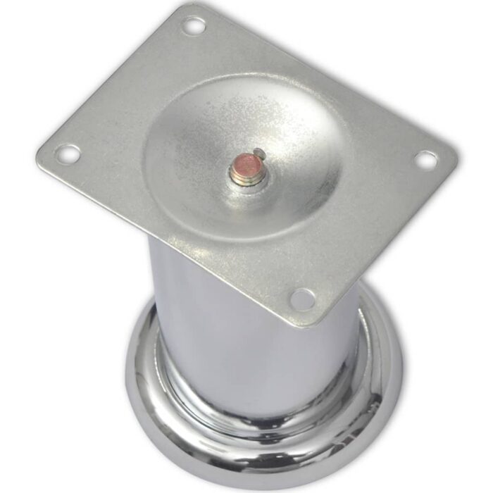 Pieds ronds de canapé 8 pcs Chrome 60 mm – Image 2