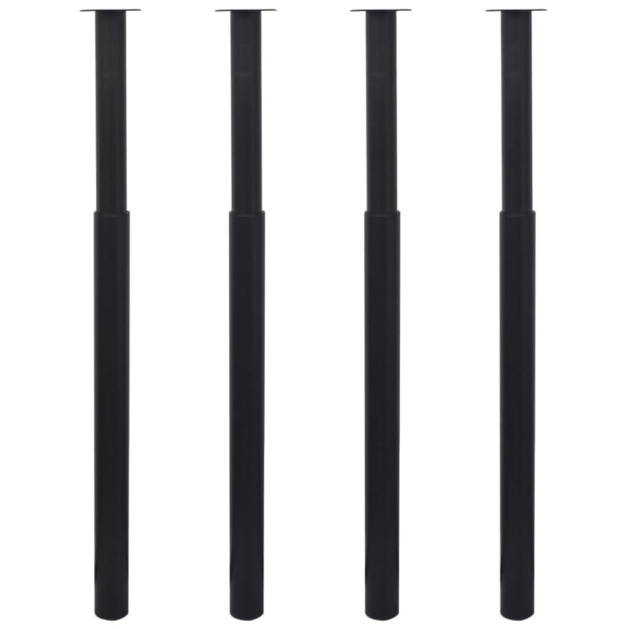VXL8719883873268_a_en_hd_1.jpg Pieds de table télescopiques 4 pcs Noir 710 mm - 1100 mm – Image 1