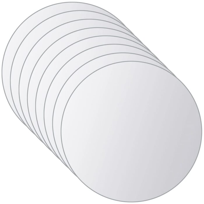 Carreaux de miroir 16 pcs Rond Verre – Image 1
