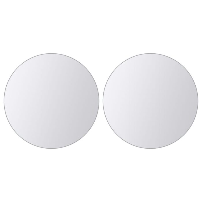 Carreaux de miroir 16 pcs Rond Verre – Image 2