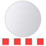 Carreaux de miroir 16 pcs Rond Verre – Image 4