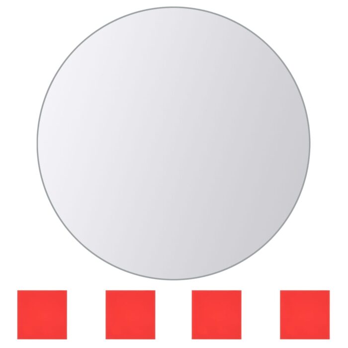 Carreaux de miroir 16 pcs Rond Verre – Image 4