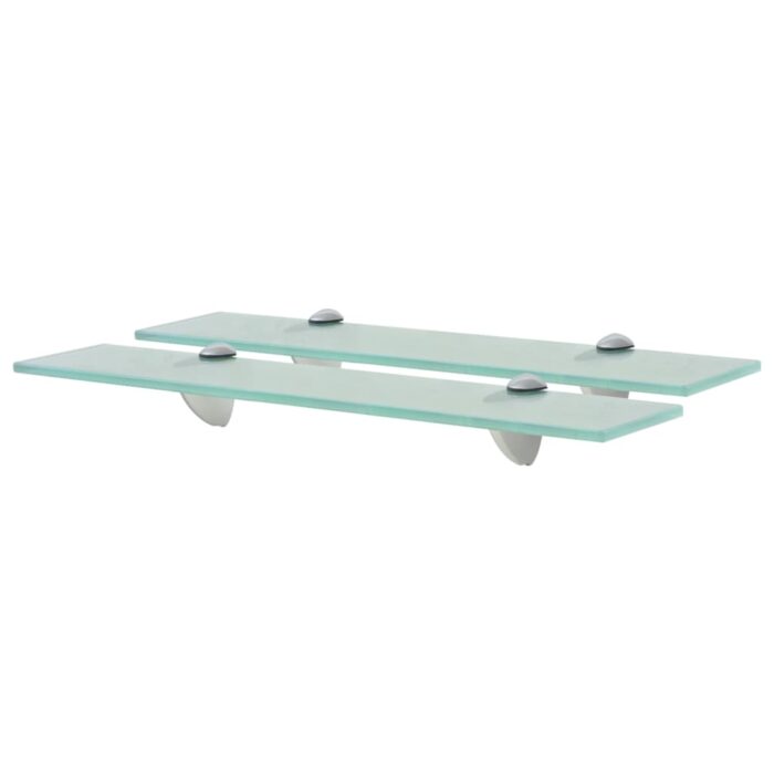 Étagères murales 2 pcs Verre 50x10 cm 8 mm – Image 1