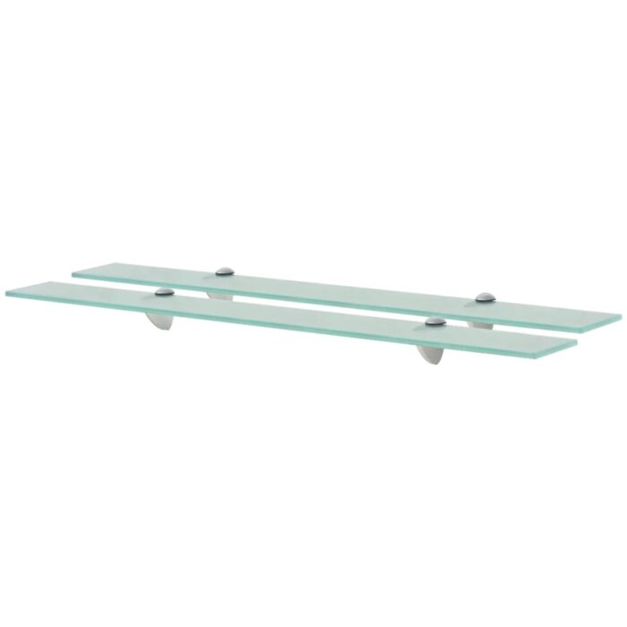 Étagères murales 2 pcs Verre 80 x 10 cm 8 mm – Image 1