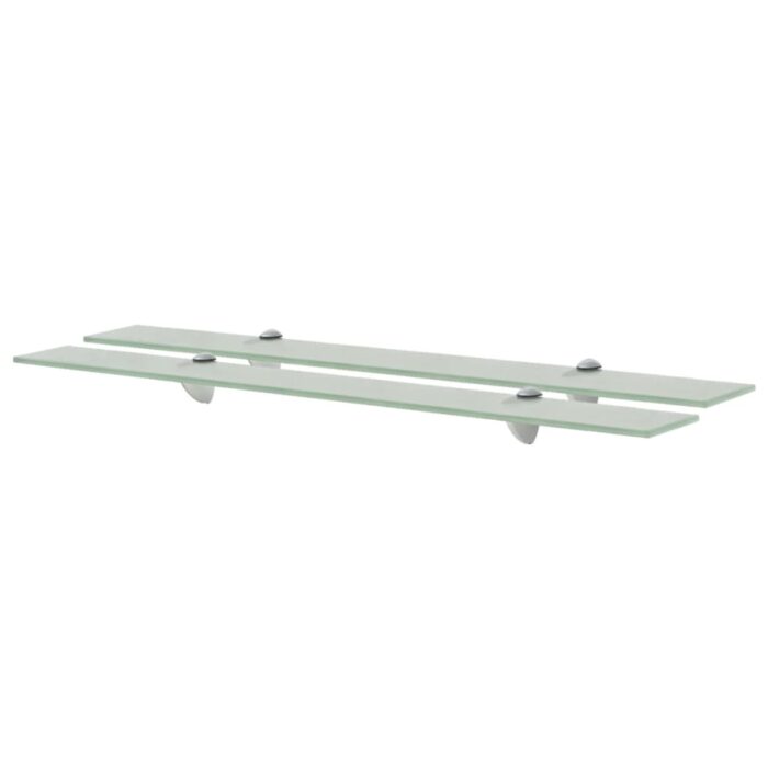 Étagères murales 2 pcs Verre 80 x 10 cm 8 mm – Image 1