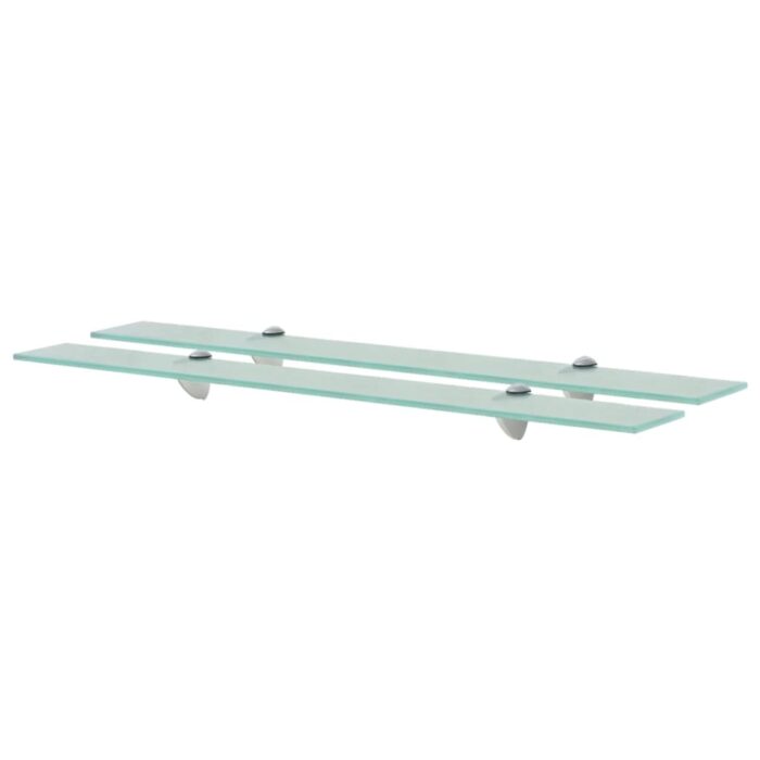Étagères murales 2 pcs Verre 80 x 20 cm 8 mm – Image 1