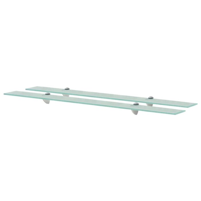 Étagères murales 2 pcs Verre 100 x 20 cm 8 mm – Image 1