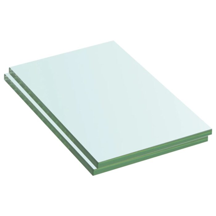 Panneaux d'étagère 2 pcs Verre Transparent 20 x 12 cm – Image 1