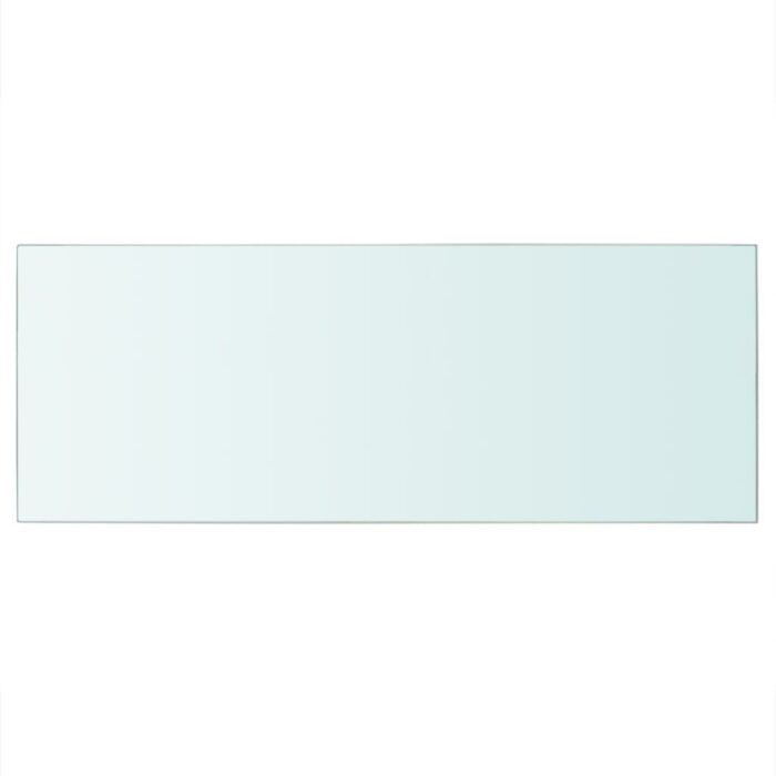 Panneaux d'étagère 2 pcs Verre Transparent 60x25 cm – Image 2