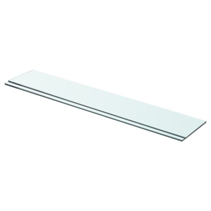 Panneaux d'étagère 2 pcs Verre Transparent 70x12 cm – Image 1