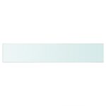 Panneaux d'étagère 2 pcs Verre Transparent 70x12 cm – Image 2