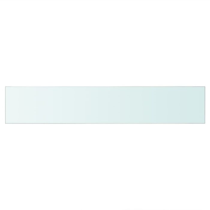 Panneaux d'étagère 2 pcs Verre Transparent 70x12 cm – Image 2