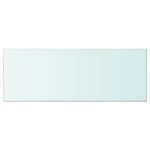 Panneaux d'étagère 2 pcs Verre Transparent 80 x 30 cm – Image 2