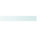 Panneaux d'étagère 2 pcs Verre Transparent 90 x 12 cm – Image 2
