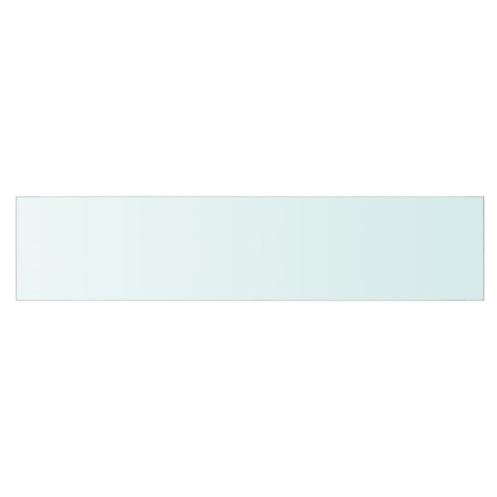 Panneaux d'étagère 2 pcs Verre Transparent 90 x 20 cm – Image 2