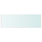 Panneaux d'étagère 2 pcs Verre Transparent 90 x 30 cm – Image 2