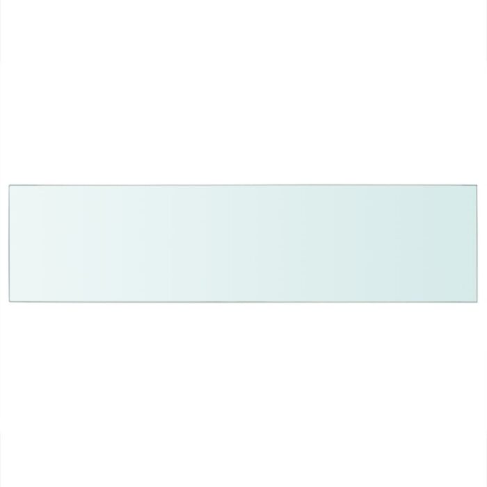 Panneaux d'étagère 2 pcs Verre Transparent 100 x 25 cm – Image 2