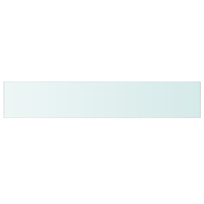 Panneaux d'étagère 2 pcs Verre Transparent 110 x 20 cm – Image 2