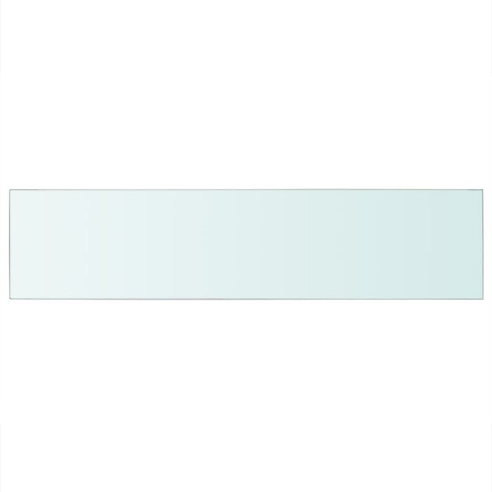 Panneaux d'étagère 2 pcs Verre Transparent 110 x 25 cm – Image 2