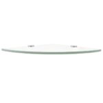 Étagères d'angle 2 pcs et supports Verre Transparent 35x35 cm – Image 3