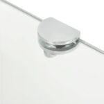 Étagères d'angle 2 pcs et supports Verre Transparent 35x35 cm – Image 4