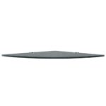 Étagères d'angle 2 pcs et supports chromés Verre Noir 25x25 cm – Image 3