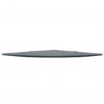 Étagères d'angle 2 pcs et supports chromés Verre Noir 35x35 cm – Image 3