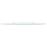 Étagères d'angle 2 pcs et supports chromés Verre Blanc 25x25 cm – Image 3