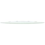 Étagères d'angle 2 pcs et supports chromés Verre Blanc 45x45 cm – Image 3
