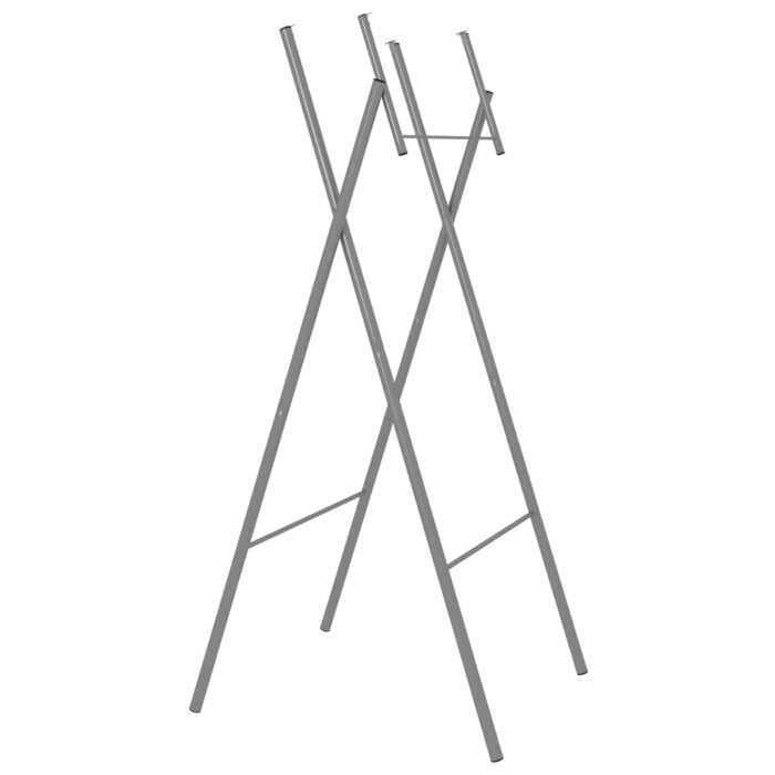 Pieds de table de bar pliables Argenté 45x53x108 cm – Image 1