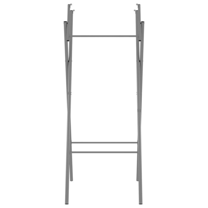 Pieds de table de bar pliables Argenté 45x53x108 cm – Image 3