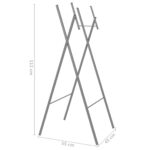Pieds de table de bar pliables Argenté 45x53x108 cm – Image 6