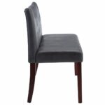 Banc 148,5 cm Gris Similicuir daim – Image 2