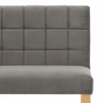 Banc 140 cm Gris Velours – Image 4